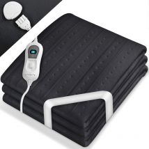 Sinnlein Wärmeunterbett Anthrazit 150 X 80 Cm - Ohne Muster Elektrisch Heizdecke Abschaltautomatik Wärmedecke Wärmebett Xxl