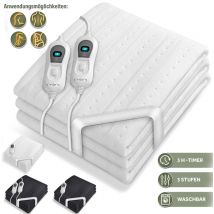 Wärmeunterbett 150 x 80 cm - Mit Muster elektrisch Heizdecke Abschaltautomatik Wärmedecke Wärmebett xxl - Sinnlein