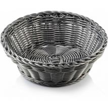 SINO Panier rond 20xh7cm gris polyrate