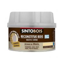 Bois Reconstitue parties manquantes sur charges lourdes Teinte pâte à bois: Sapin - Conditionnement: 190 g - Sinto