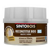 Bois Reconstitue parties manquantes sur charges lourdes Teinte pâte à bois: Chêne - Conditionnement: 550 g - Sinto