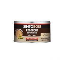 Pâte à bois pour reboucher imperfections et fissures naturel - 250G - sans odeur - intérieur et extérieur 235900 - Sinto