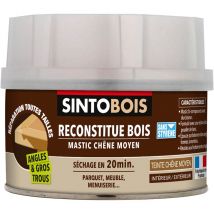 Reconstitue bois pour parties manquantes (angles, gros trous) 190g Chêne moyen Sinto