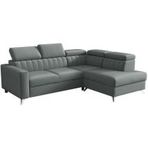Canapé D'Angle Columbus 202, Velutto 18, Fonction De Couchage, Boîte De Literie, 249x195x80cm
