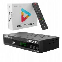 Sintonizador Decodificador DVBT2 Deko tv PRO2 Televisión Terrestre DVB-T2 hevc H.265 Deko