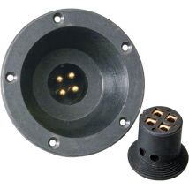 Sinuslive Car HiFi Lautsprecherstecker-Set 4 x 4 mm² inkl. Einbaubuchse, vergoldet