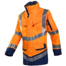 Warnschutz-Regenjacke Windsor Gr. xl leuchtorange/marine - Sioen