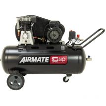 SIP - bd 3HP 100 Litre Belt Drive Compressor - L46 x W120 x H85 cm - Black