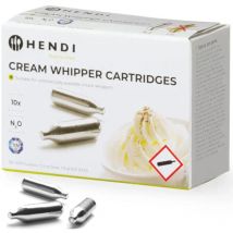 Cartouches pour siphon à chantilly, gaz N2O, 10 pcs - Hendi 588208