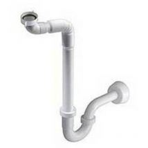 Siphon avec bras flexible pour lavabos inclinables