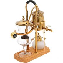 Gojoy - Siphon belge Machine à café Set Siphon Machine à café Cafetière sous vide Or 4-5 portions