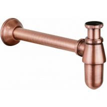 Zanetti - Siphon bouteille pour lavabo et bidet 1'1/4 cuivre antique 077114CM25R Cuivre