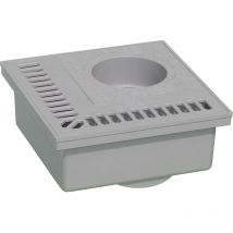 First Plast - Siphon de balcon pvc 200x200mm - Gris