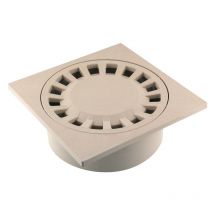 Siphon de cour 200x200mm sortie intégrée Ø63/80/100 sable Fitt Sable - pp