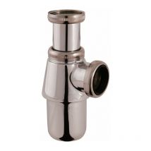 Sélection Cazabox - Siphon De Lavabo À Culot Chromé - 1'1/4 - Diamètre 32 Mm