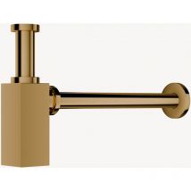 Siphon de lavabo carré - Doré