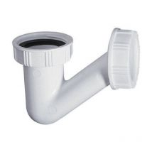 Siphon de lavabo/Bidet Ø32 en v Gain de Place Wirquin Pro