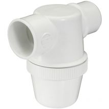 Nicoll - Siphon de parcours blanc pvc-c à coller - entrée horizontale Ø40