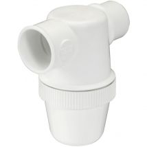 Nicoll - Siphon de parcours blanc pvc-c à coller - entrée horizontale Ø32