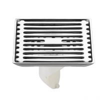 Siphon de Sol en Acier Inoxydable, Siphon de Sol pour Machine à Laver Anti-Clog de Déodorant de Salle de Bain,plastique, rangée latérale