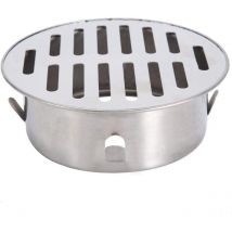 Siphon de sol en acier inoxydable, évier de balcon rond anti-obstruction, siphon de sol amovible pour jardin extérieur, tuyau d'évacuation, tuyau