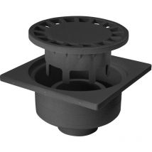 Siphons de cour Jardibric 200 x 200 mm Noir Resistant au Choc au Gel à l'Abrasion et aux Produit Chimique