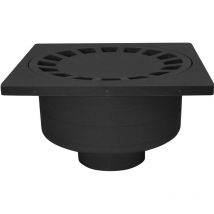 Jardibric - Siphons de cour 300 x 300 mm Noir Resistant au Choc au Gel à l'Abrasion et aux Produit Chimique