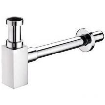 Siphon de vidange carré chromé