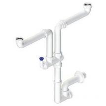 Siphon d'inspection peu encombrant 2 voies 1 att.