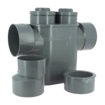 Siphon disconnecteur monobloc gris Adequa 125-100