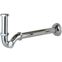 Siphon en laiton en forme de "S" avec bouchon d'inspection de couleur chrome Resp OMP0000570 Chromé