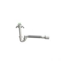 Siphon flexible pour évier de cuisine flexybon