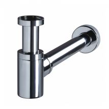 Siphon de lavabo en laiton chromé