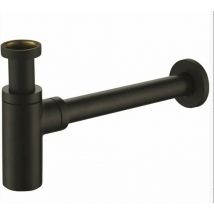 Siphon lavabo droit luxe laiton pour vasque et lavabo,hauteur réglable