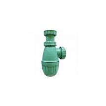 Siphon de lavabo en filet de pêche recyclé OCEAN'UP, hauteur réglable, sortie D. 32 mm, vert