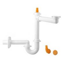 Siphon peu encombrant pour éviers 1 sens (marque Lira