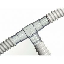 Artiplastic - raccord rigide en t transparent pour tuyau de condensats - 16 à 20 mm