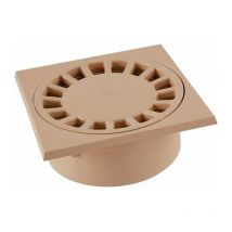 Siphon de sol PVC sable - 200 x 200 mm - Nicoll