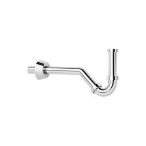 Siphon tubulaire en plastique chrome