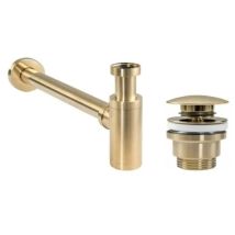 Pollini Acqua Design - Siphon- Und Abflussset Aus Gebürstetem Gold Kitsca1ors
