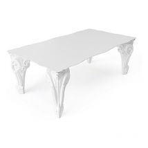 Sir of Love Grigio argilla - 260x120 cm originale Slide tavolo da pranzo sala giardino interno esterno di design moderno colorato in polietilene
