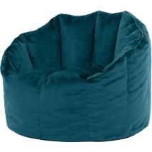 Sirena Velvet Bean Bag Accent Chair - Teal