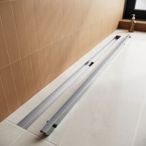 Sirhona - Canaletta Di Scolo Per Doccia In Acciaio Inox Canalina Doccia Con Filtro Per Capelli Drenaggio Rapido Design Sottile Risparmio Di Spazio 80 