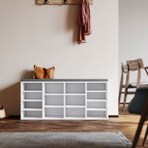 Portascarpe 103.5x30x48cm, Scarpiera Armadio Regolabile, Scarpiera da Appoggio, Mensola da Scarpe Moderna Multifunzionale capacità di Carico 100 kg