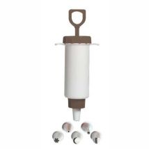 Siringa per Dolci 25 cm – 5 Beccucci Intercambiabili – Utensile in Plastica – Eliplast