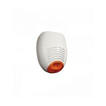 AMC - Sirène sr civetta sans électronique, couleur blanche avec gemme orange sr civetta