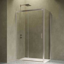 Siro - Box doccia ad angolo 120x80 cm con 1 anta scorrevole
