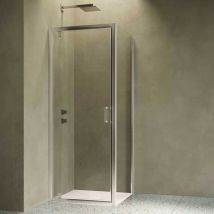 Siro - Box doccia ad angolo 80x70 cm con 1 anta a battente
