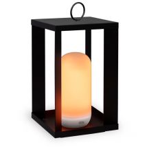 LICHT-TREND – Tischlampe Siroco 30 cm – 200 Lumen – Warmweiß – IP54 – Fernbedienung – Wiederaufladbar