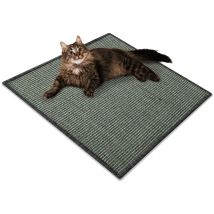 Sisal-Kratzteppich Für Katzen Grau 50 x 50 cm